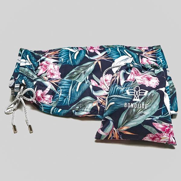 Roscoe Green Mens Swim Trunks - Bondi Joe Swimwear