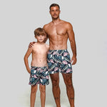 Roscoe Green Mens Swim Trunks - Bondi Joe Swimwear