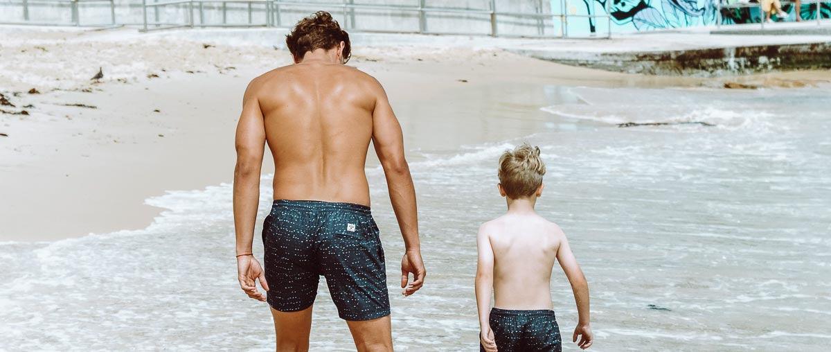 How to Choose the Perfect Fit for Both Dad and Son Swim Shorts - Bondi Joe Swimwear