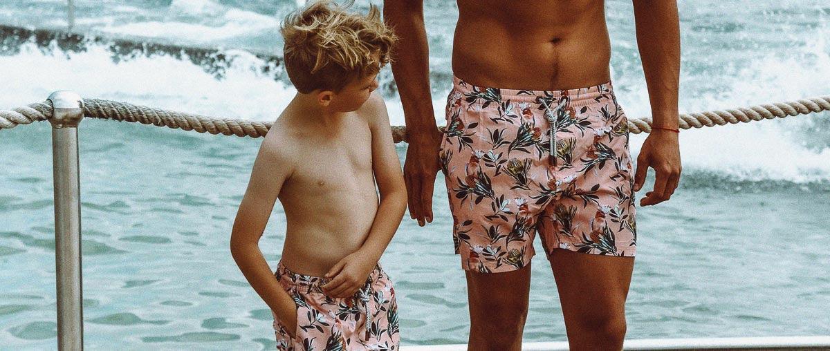Ethical Matching Swimwear for Fathers and Sons - Bondi Joe Swimwear