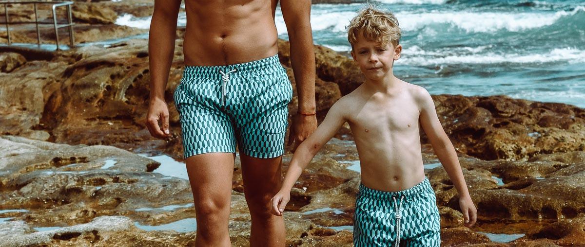 Popular Styles in Father and Son Matching Swim Shorts - Bondi Joe Swimwear