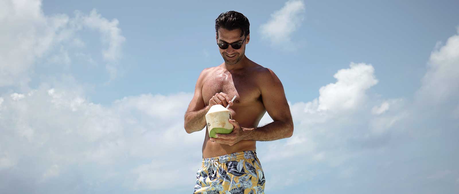 Breezy Beach Looks: Mens Swim shorts for a Bahamas Getaway
