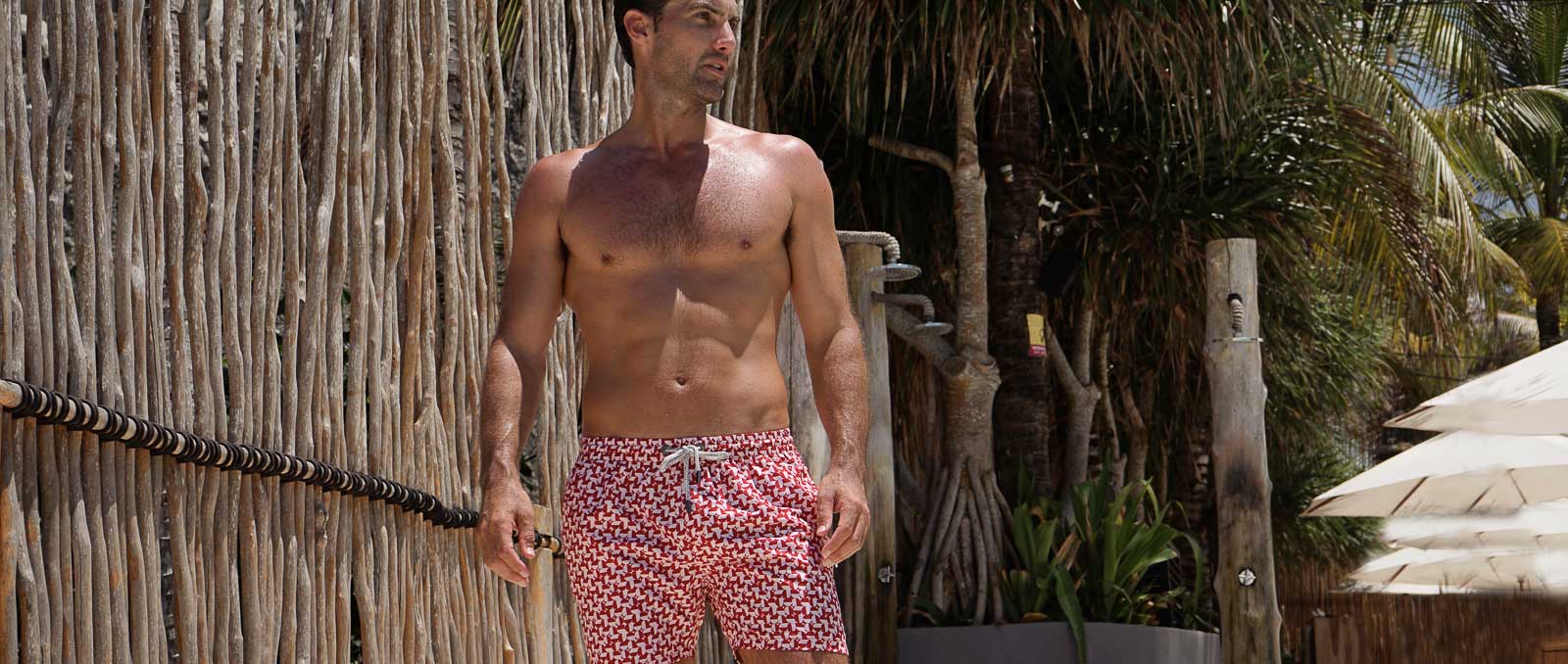 Eco-Luxe Essentials: Mens Swim shorts for a Tulum Escape