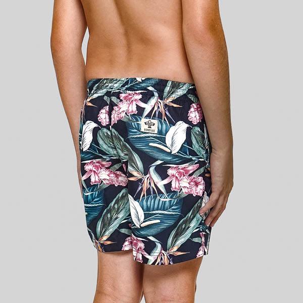 Roscoe Green Boys Swim Trunks - Bondi Joe Swimwear