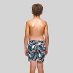 Roscoe Green Boys Swim Trunks - Bondi Joe Swimwear