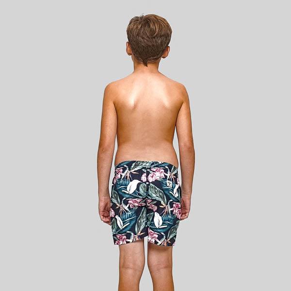 Roscoe Green Boys Swim Trunks - Bondi Joe Swimwear