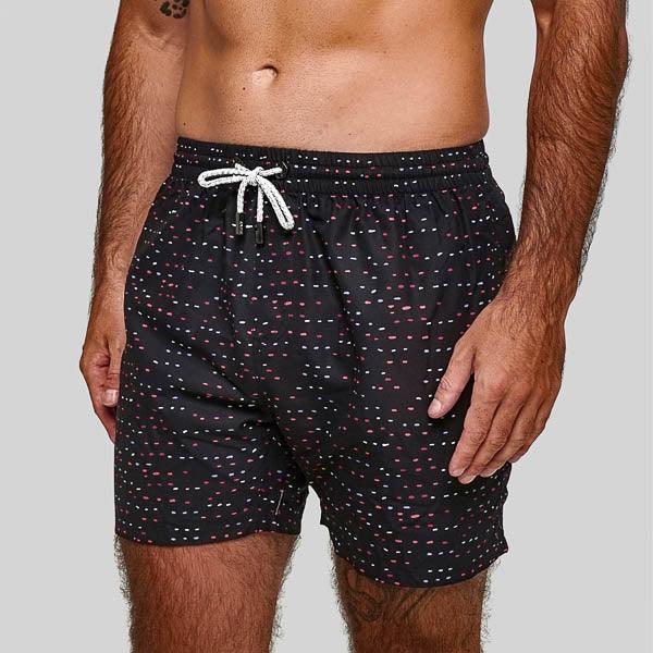 Anglesea Black Mens Swim Trunks - Bondi Joe Swimwear