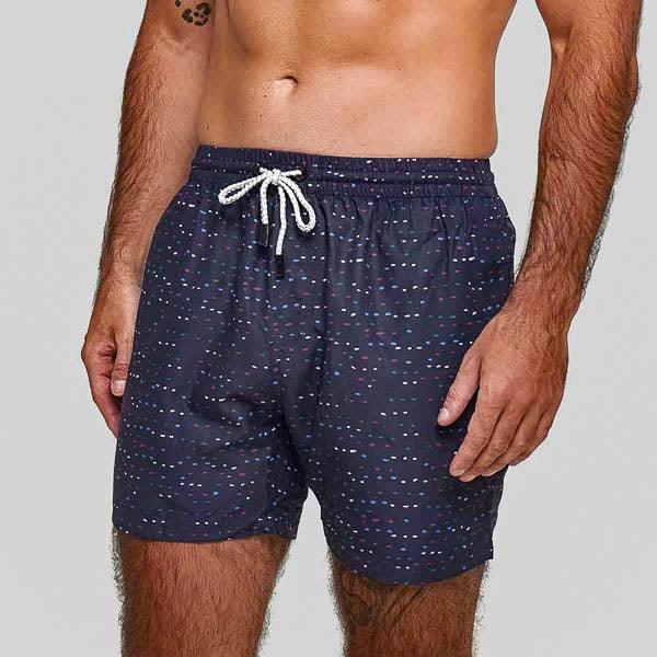 Anglesea Blue Mens Swim Trunks - Bondi Joe Swimwear