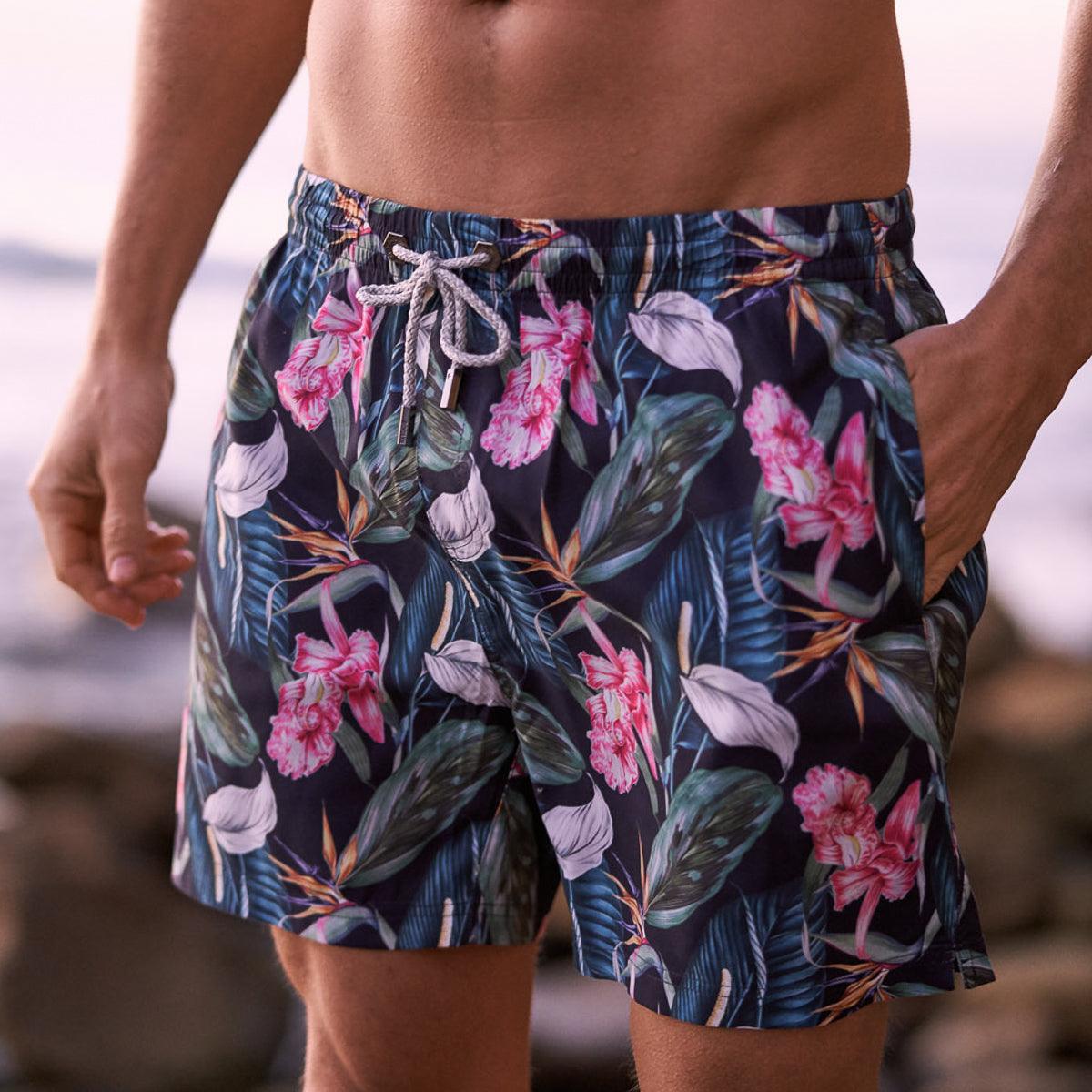 Roscoe Gray Mens Swim Trunks