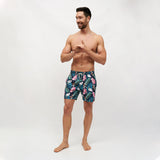Roscoe Green Mens Swim Trunk-Bondi Joe Swimwear