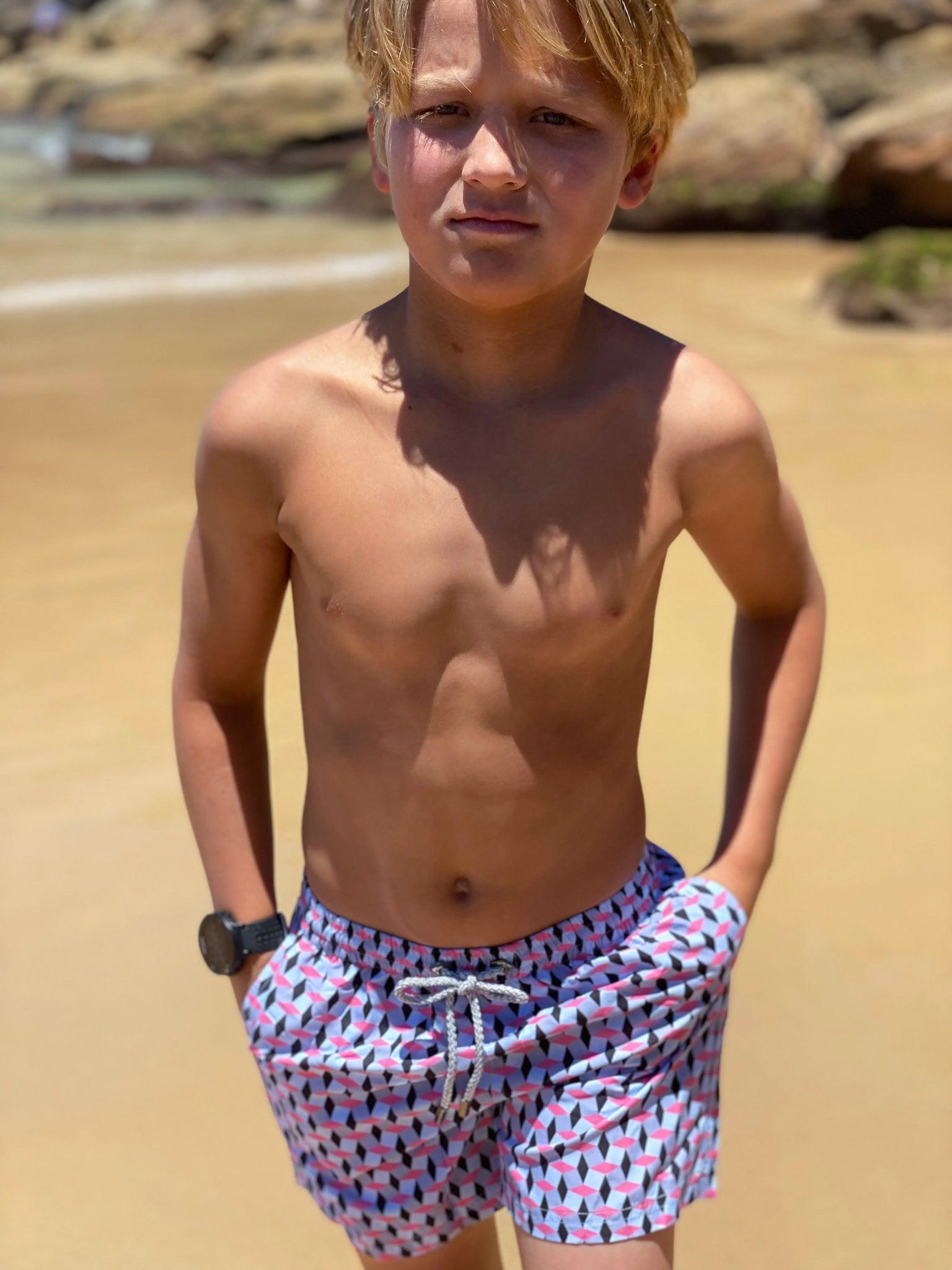 Alfred Boys Swim Trunks Bondi Joe Swimwear alfred-boys-swim-trunks-bondi-joe-swimwear